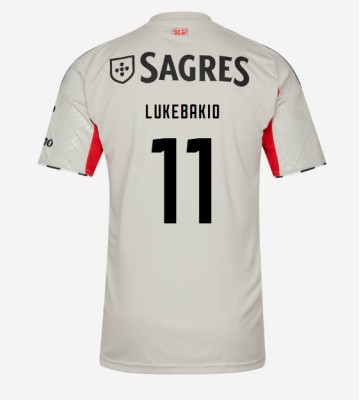 Benfica Dodi Lukebakio #11 Udebanetrøje 2025-26 Kortærmet